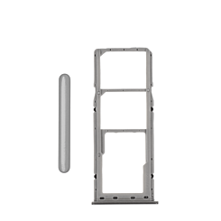 Order the Dual SIM Card Tray for Galaxy A50 A505, A30 A305, and A20 A205 in silver.