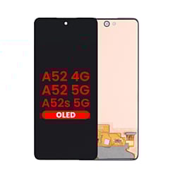 Grab the wholesale deals on the OLED Assembly without Frame, Aftermarket OLED, for Galaxy A52 4G model A525 from 2021, A52 5G model A526 from 2021, and A52s 5G model A528 from 2021.
