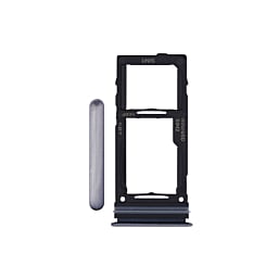 Order the Dual SIM Card Tray in Awesome Black for Galaxy A52 4G model A525 from 2021, A52 5G model A526 from 2021, and A52s 5G model A528 from 2021.