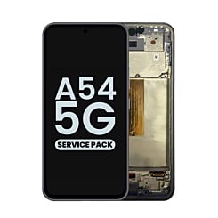 Stock up on the OLED assembly with frame for the Galaxy A54 5G 2023 in Awesome Graphite, service pack.