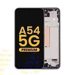 Grab wholesale deals on the OLED assembly with frame for the Galaxy A54 5G 2023 in Awesome Graphite, premium version.