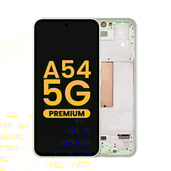 Stock up on the OLED assembly with frame for the Galaxy A54 5G 2023 in Awesome Lime, premium version.