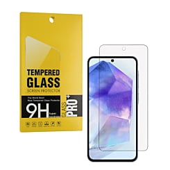 Shop the clear tempered glass for the Galaxy A55 5G 2024, 2.5D, 1 piece.