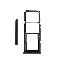 Stock up on the SIM card tray for the Galaxy A70 in black.