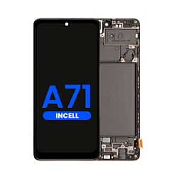 Purchase the LCD assembly with frame for the Galaxy A71 2020, aftermarket Incell.