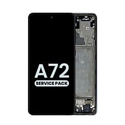 Buy the Awesome Black OLED assembly with frame, service pack, for the Galaxy A72 2021 model A725.