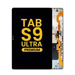OLED Assembly without Frame for Galaxy Tab S9 Ultra 14.6" (X910 / X916B / 2023) (BLACK) (Premium)
