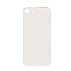 Order the starlight back glass with a bigger camera hole for iPhone SE 2022, no logo.