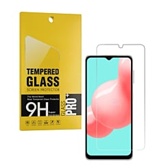 Purchase the 2.5D clear tempered glass, one piece, for Galaxy A12, A13 5G, A32 5G, A42 5G, and A71 5G.