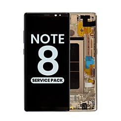 Buy the OLED Assembly with Frame for Galaxy Note 8 N950 in Maple Gold, Service Pack.