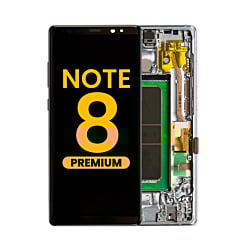 Buy the OLED Assembly with Frame for Galaxy Note 8 N950 in Orchid Gray, Premium.