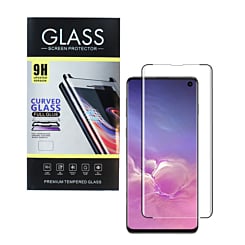 Shop the full glue tempered glass for Galaxy S10, case-friendly, 3D curved, one piece.