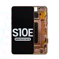 Buy the OLED assembly with frame for Galaxy S10E G970 in Flamingo Pink service pack.