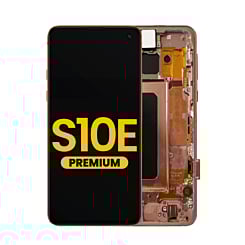 Stock up on the OLED assembly with frame for Galaxy S10E G970 in Flamingo Pink, premium quality.