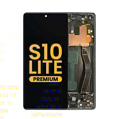 Stock up on the OLED assembly with frame for Galaxy S10 Lite G770 in Prism Black, premium quality.
