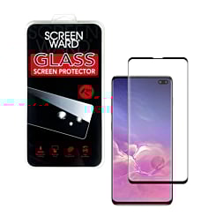 Buy the clear tempered glass for Galaxy S10 Plus, case-friendly with 3D curved edges, 1 piece.