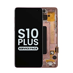Order the OLED assembly with frame for Galaxy S10 Plus G975 in Flamingo Pink service pack.