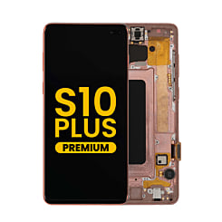 Grab wholesale deals on the OLED assembly with frame for Galaxy S10 Plus G975 in Flamingo Pink, premium quality.