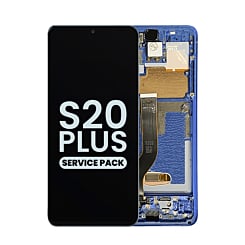 Shop the OLED Assembly with Frame for Galaxy S20 Plus G985 and G986 in Aura Blue, Service Pack.