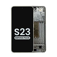 Stock up on the OLED assembly with frame for Galaxy S23 S911 in lime. Service pack.