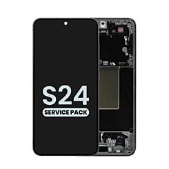 Buy the OLED Assembly with Frame for Galaxy S24 S921 in onyx black, service pack.
