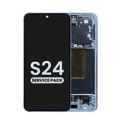 Shop the OLED Assembly with Frame for Galaxy S24 S921 in sapphire blue, service pack.
