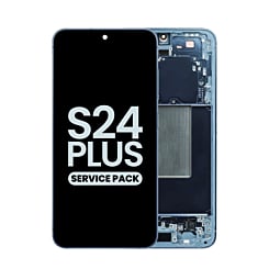 Purchase the OLED Assembly with Frame for Galaxy S24 Plus S926 in sapphire blue, service pack.
