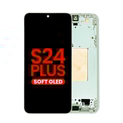 Shop the OLED Assembly with Frame for Galaxy S24 Plus S926 in jade green, aftermarket OLED.

