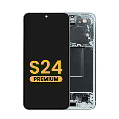 Purchase the OLED Assembly with Frame for Galaxy S24 S921 in marble gray, premium edition.
