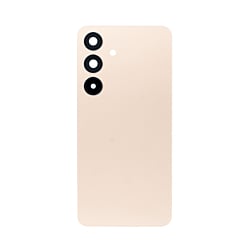 Purchase the back cover with camera lens and adhesive for Galaxy S25 in pinkgold, no logo.