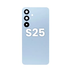 Shop the back cover with camera lens and adhesive for Galaxy S25 in icyblue.