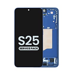 Purchase the OLED Assembly with frame for Galaxy S25, model S931, in navy, service pack.