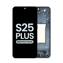 Purchase the OLED Assembly with Frame for Galaxy S25 Plus, model S936, in blueblack, service pack.