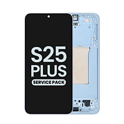 Stock up on the OLED Assembly with Frame for Galaxy S25 Plus, model S936, in icyblue, service pack.