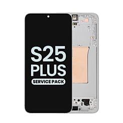 Stock up on the OLED Assembly with Frame for Galaxy S25 Plus, model S936, in silver shadow, service pack.