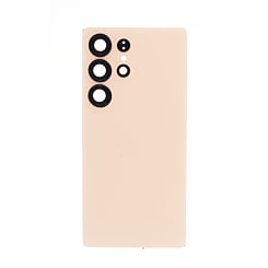 Purchase the Back Cover with Camera Lens and Adhesive for Galaxy S25 Ultra in titanium pinkgold with no logo.