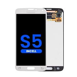 Buy the white LCD assembly without frame for Galaxy S5 G900, aftermarket Incell.