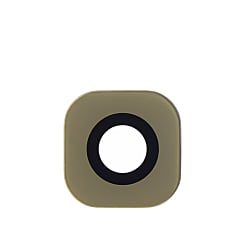 Stock up on the gold back camera lens with adhesive for Galaxy S6 Edge and S6, glass only, pack of 10.