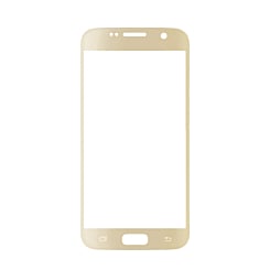 Buy the front glass for Galaxy S7 in Gold, premium.