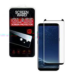 Clear Tempered Glass for Galaxy S8 (Case Friendly / 3D Curved / 1 Piece)