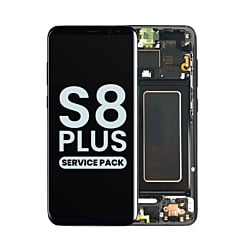 Purchase the OLED assembly with frame for Galaxy S8 Plus G955 in Midnight Black, service pack.
