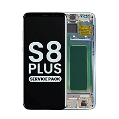Buy the OLED assembly with frame for Galaxy S8 Plus G955 in Coral Blue, service pack.