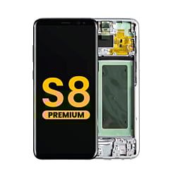Stock up on the OLED assembly with frame for Galaxy S8 G950 in Coral Blue, premium.