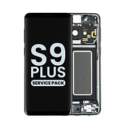 Purchase the OLED assembly with frame for Galaxy S9 Plus G965 in Midnight Black, service pack.