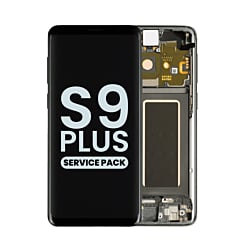 Buy the OLED assembly with frame for Galaxy S9 Plus G965 in Titanium Gray, service pack.