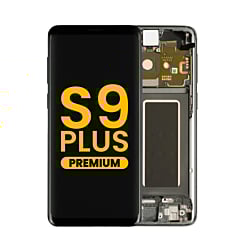 Purchase the OLED assembly with frame for Galaxy S9 Plus G965 in Titanium Gray, premium.