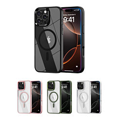 Shiny Magnetic Clear Cases for iPhone 16 Pro Max (Only Ground Shipping)