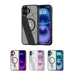 Shiny Magnetic Clear Cases for iPhone 16 (Only Ground Shipping)