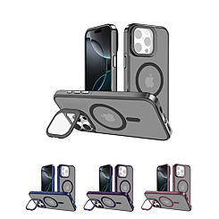 Slim Transparent Camera Stand Case with Wireless Charging for iPhone 12 / 12 Pro (Only Ground Shipping)