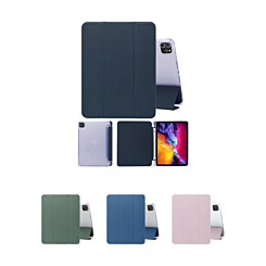 Smart PU Stand with Pen Holder for iPad Air 13 2024 / Pro 12.9 (3th / 4th / 5th / 6th) (Only Ground Shipping)